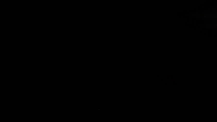 Two forefingers gesture on black background