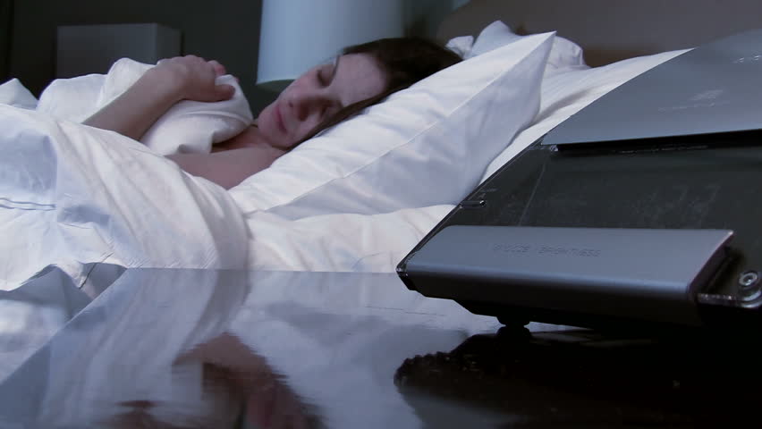Woman has trouble sleeping - HD