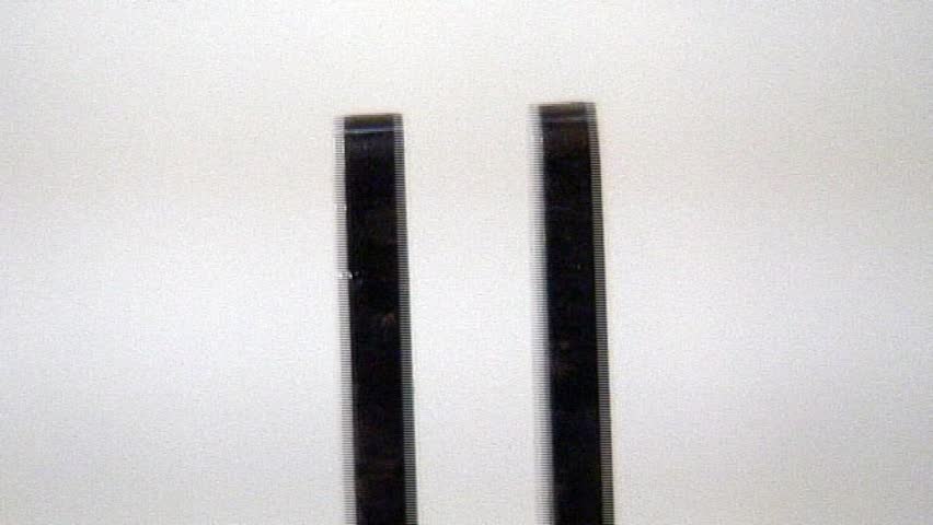 tuning fork, recorded at a speed of 10,000fps - slow motion