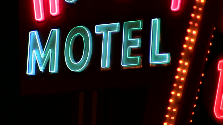 Neon motel sign - HD