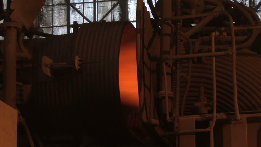 flames heating metal to be melted