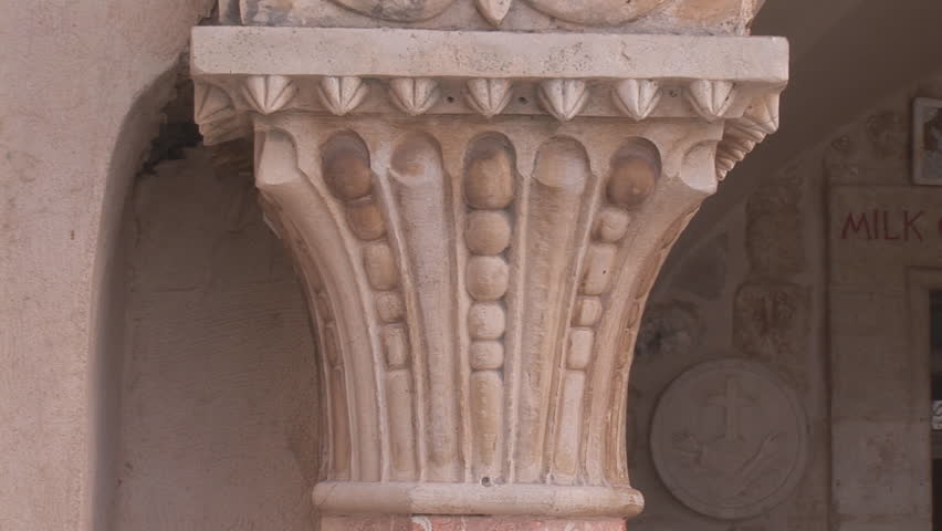 column in Milk Grotto