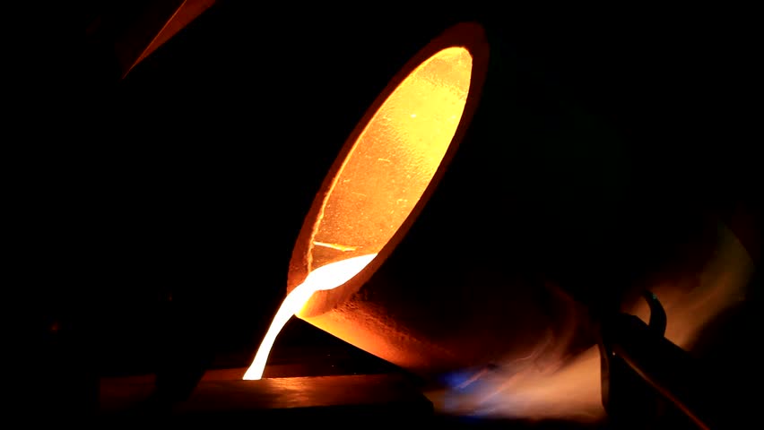 smelting of gold bullion