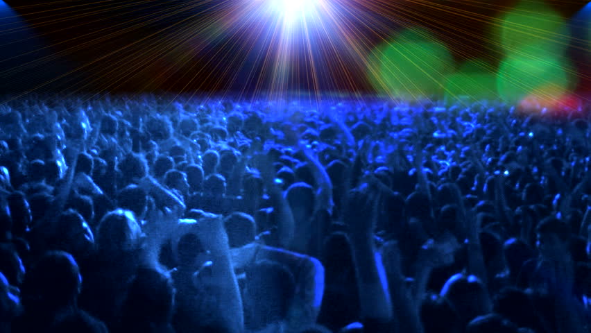 real concert crowd dance