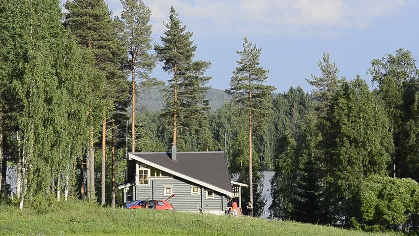 Country side house at the forest