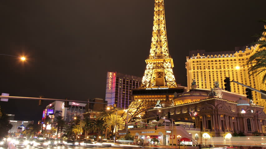 LAS VEGAS - MAY 19: Timelapse of Las Vegas strip, May 19, 2011, Las Vegas Nevada. Las Vegas, which bills itself as The Entertainment Capital of the World, is famous for its casino resorts and associated entertainment. 