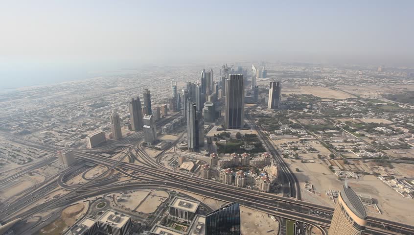 Aerial view of Dubai United Arab Emirates