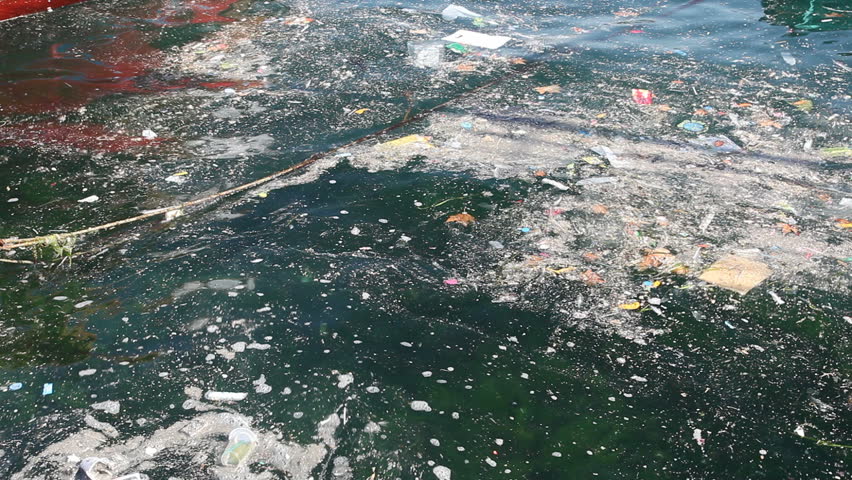 Polluted water 