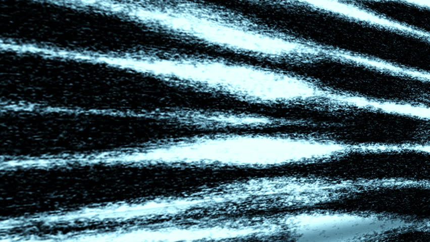 Blue TV flashes, lines and static.