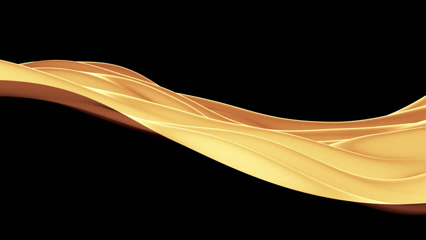 Golden Cloth Waving, seamless loop