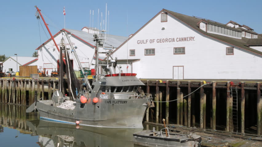 STEVESTON, CANADA - DEC 22: Cannery in Steveston, BC, Canada on Dec 22nd, 2010. Built in 1894 the Gulf of Georgia cannery was the biggest producer of canned salmon in British Columbia until 1902.