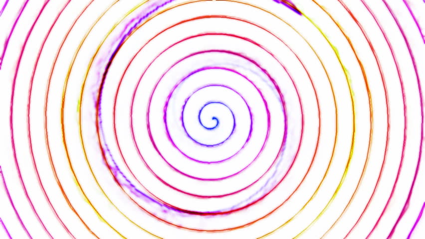 A lollipop spiral hypnotic animation. Just look for a while, you'll get trapped inside.
