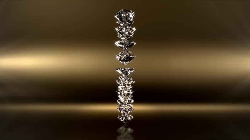 Glamorous Diamond With Magic Sparks
