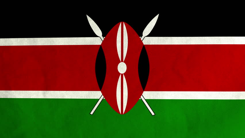 Flag Of Kenya Background Seamless Loop Animation Stock Footage Video