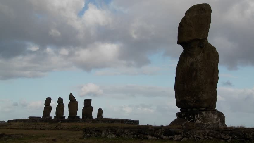 Time lapse of the mystical statues of Easter Island.