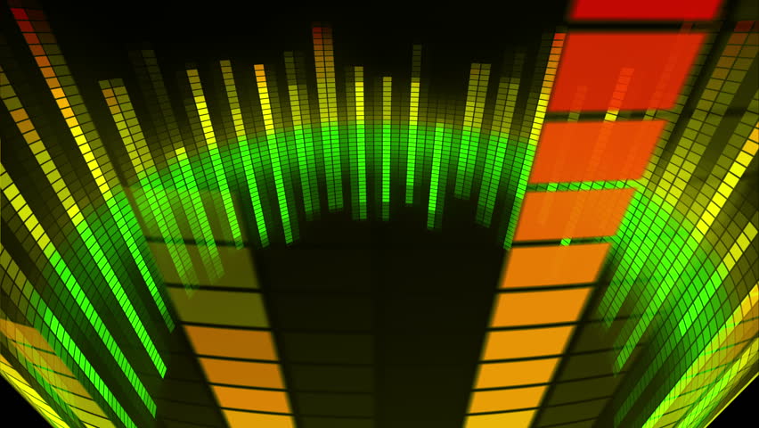 Music Graphics Sound Moving Bars Rainbow Computer Generated Abstract