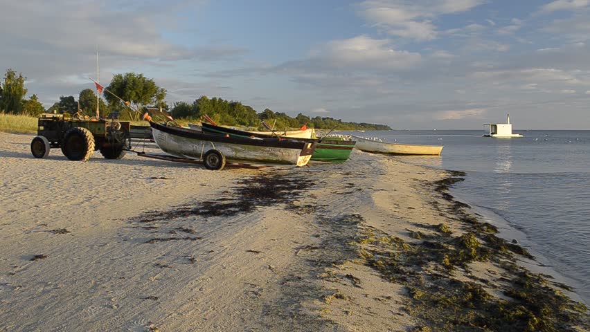 Fishing country, gulf of Riga, Baltic Sea, Latvia