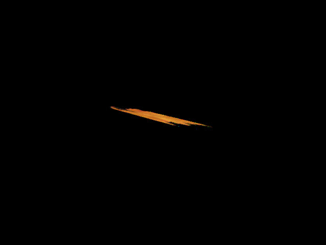 Autumn leaf falling from sky