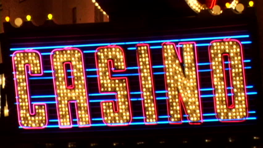 Neon casino sign