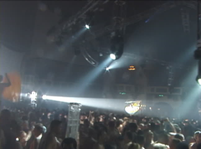 Miami, FL - Summer 2005: Men dancing at party