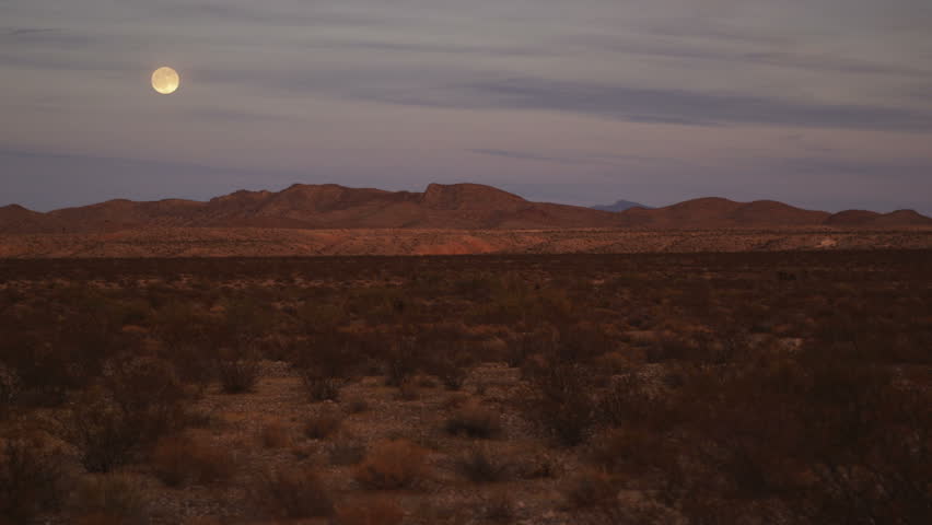 Moonrise over Muddy Mountains