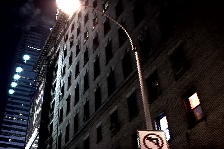 New York City's Times Square lights and signage