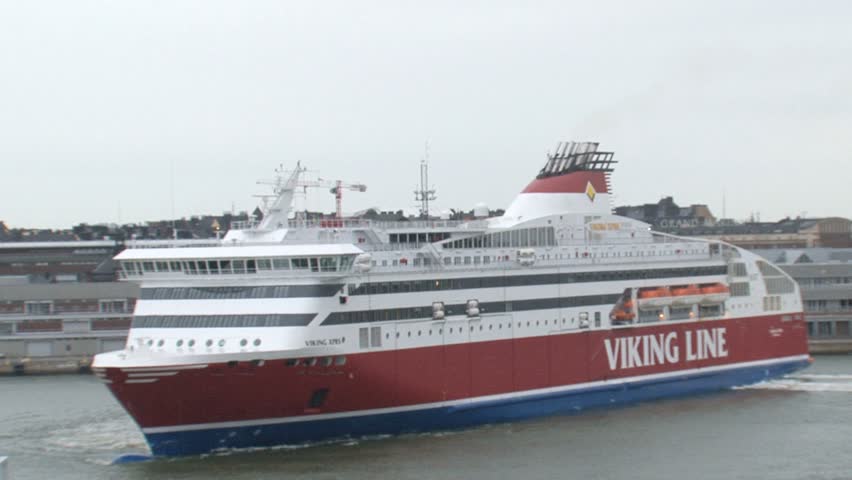 Helsinki harbor viking line cruiseship