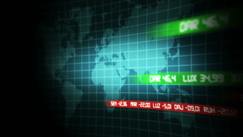 Financial data and growing charts. Animation HD 1080