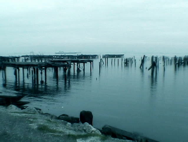 old, wore down docks