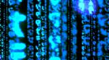 Matrix Coding digital data binary Numbers hacker technology Glowing