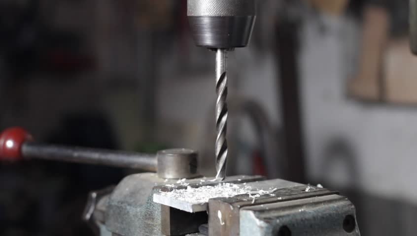 aluminum plate is drilled