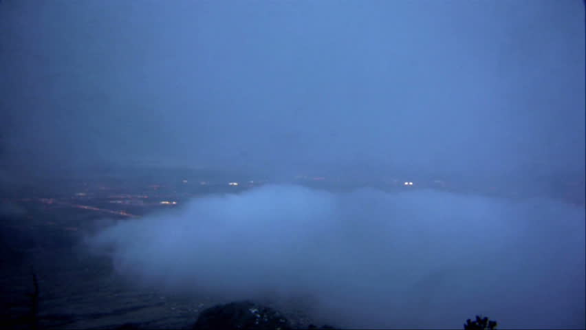 Time lapse of fog in Albuquerque.
