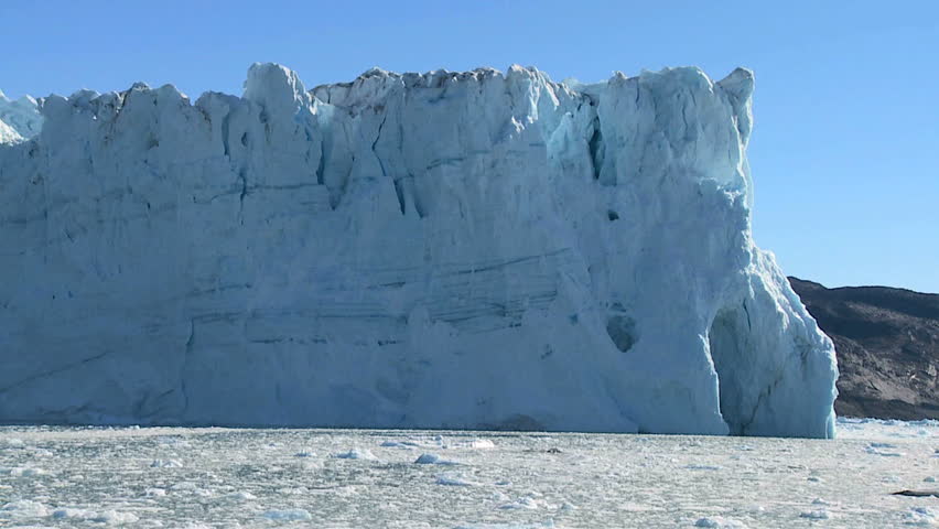 Glacial Ice Cliffs Formed by Climate Change
