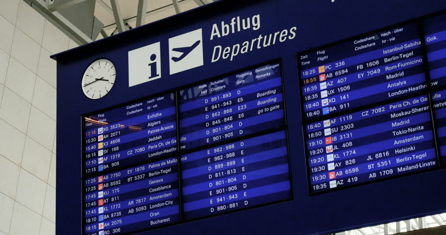 Departure Frankfurt Airport