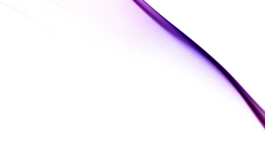 Multicolored smoke forming waves on white background