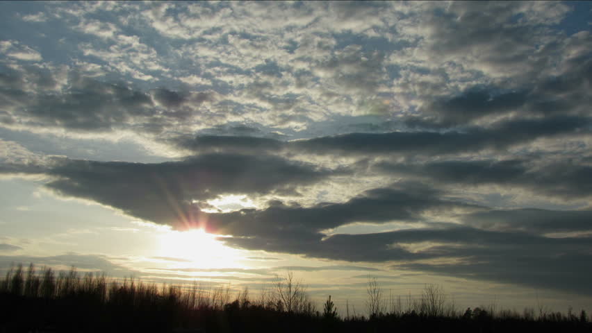 Moving clouds.  time lapse 