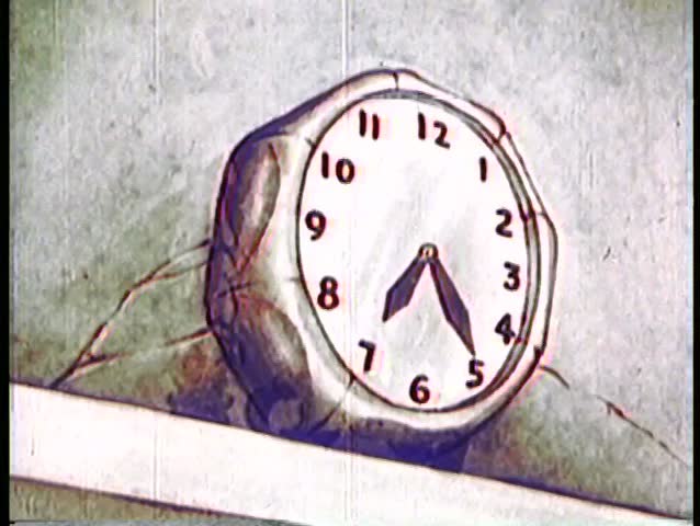 Clock hand spinning