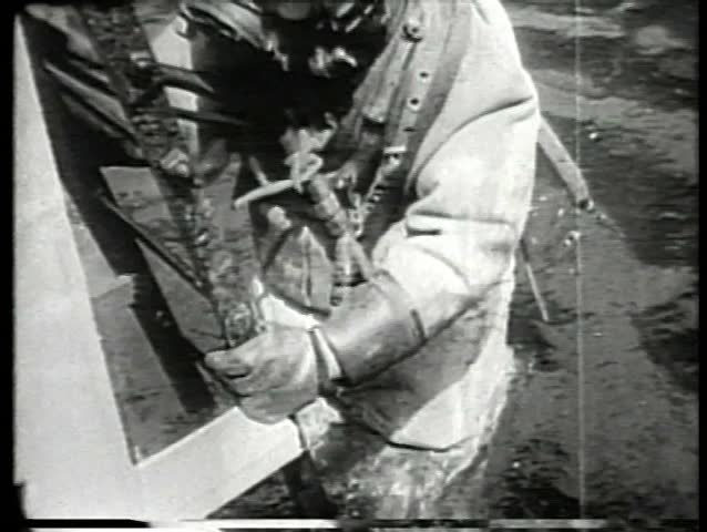 Deep sea diver underwater