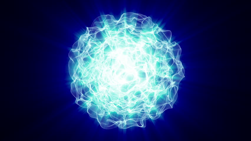 Simulation of nuclear chain reaction animation