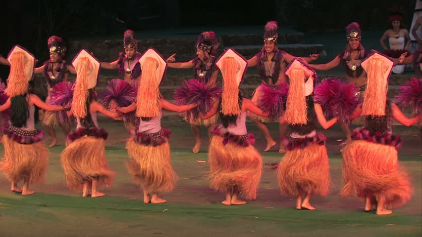 LAIE, OAHU, HAWAII CIRCA FEB 2008: BYU Hawaii students dance and demonstrate Tahitian dance and customs to earn tuition money in Hawaii circa February  2008 in Lake Oahu, Hawaii.