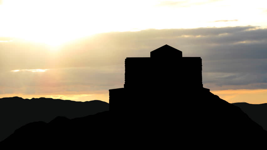 The mausoleum of Petar Petrovic Njegos, Prince-Bishop and poet, built of limestone and granite can be found on top of Mount Lovcen, national park in southwestern Montenegro.  