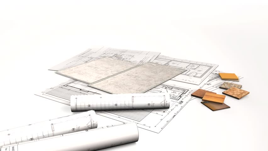 construction from a house in animation