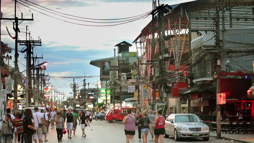 PATONG - 25 OCTOBER 2011: Massage streets and popular sex tourism centers in Phuket Thailand