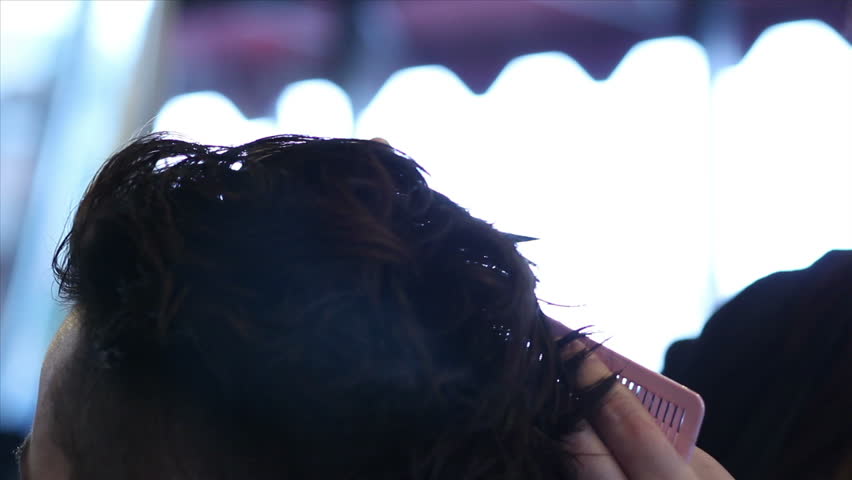 Hair Being Trimmed 06