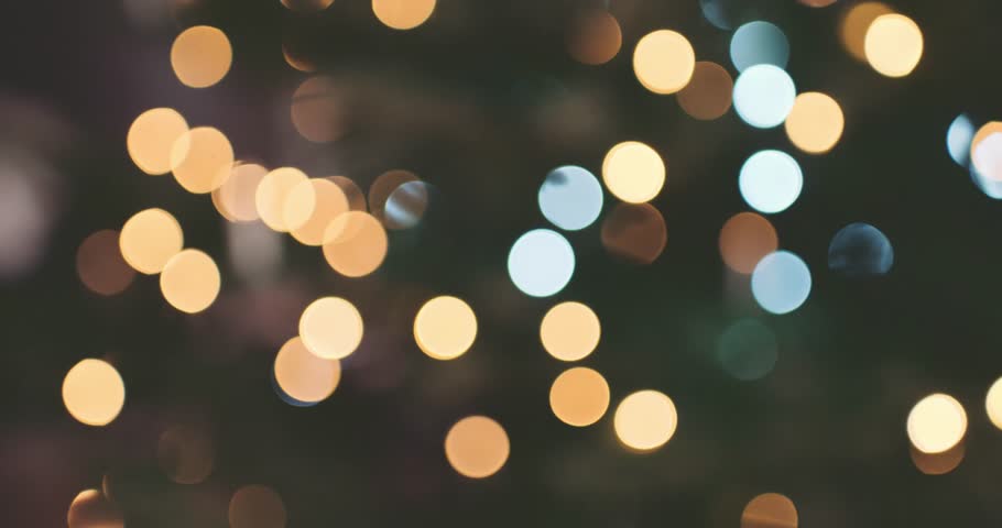 christmas golden background with bokeh gold holiday slow twinkling christmas lights