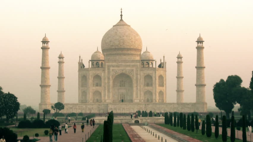 The Amazing Taj Mahal from Agra ( India ) clip 2