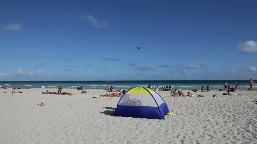 Lifeguard Hut in South Beach- Miami - January 2012 