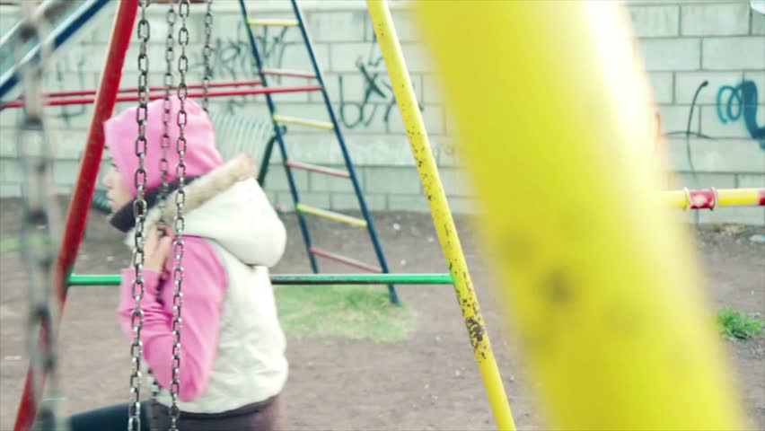 Girl on Swing