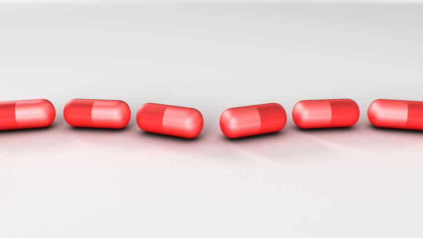 3D animation explosion - Heart shape made of pills. Concept for different kind of medicine issues. 