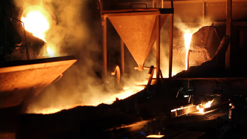 Melting Iron in the Foundry